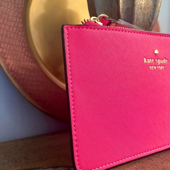 Kate Spade Pink Clutch/Wristlet 8” x 4 3/4” NWT - Picture 4 of 9